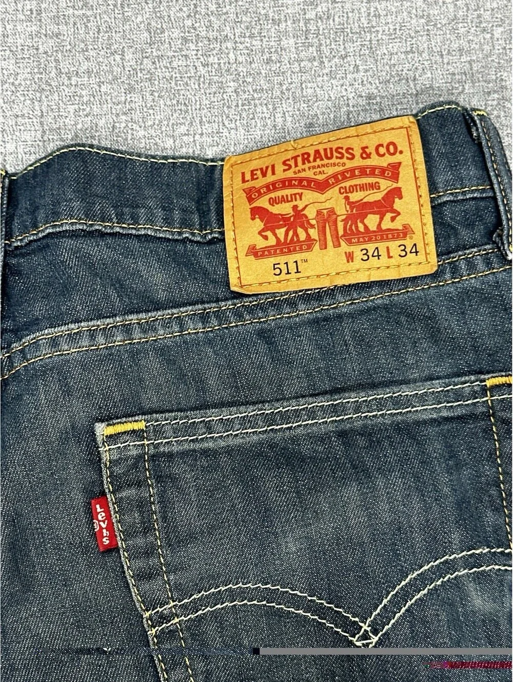 Levi’s 511 Slim Fit Jeans Men’s W33 L32 Dark Wash Straight Leg Denim